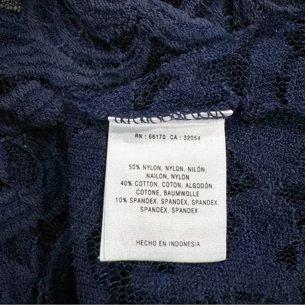 Anthropologie Postmark | Sessile Harvest Lace Top Ruffle Blue Size XS - Picture 6 of 7